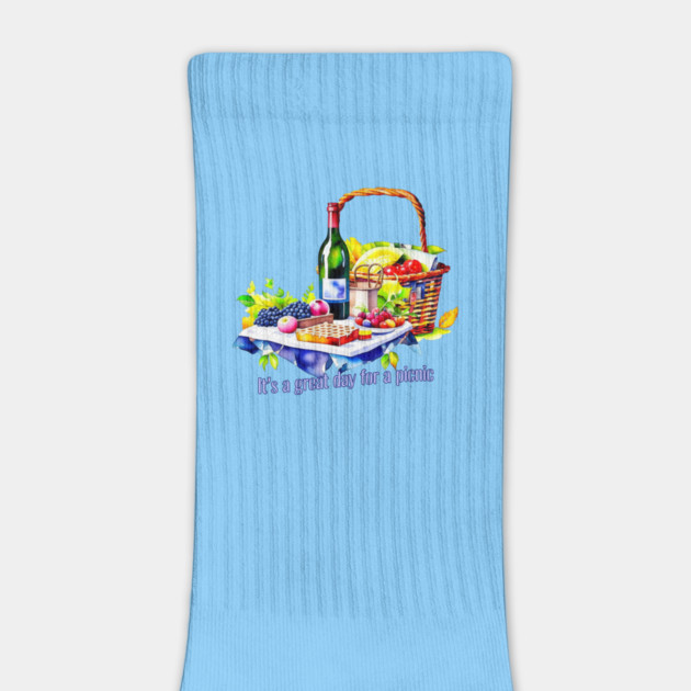 Great Day for Picnic Watercolor by HolidayBug