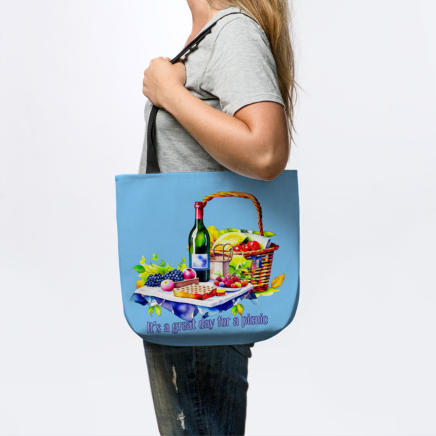 Great Day for Picnic Watercolor by HolidayBug