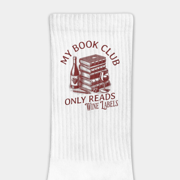 My Book Club Only Reads Wine Labels Vintage Look by Joaddo