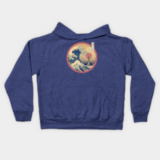 The Great Wave - New York Red Sun Kids Hoodie
