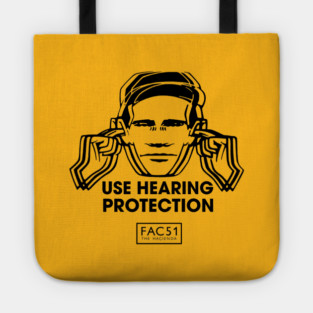 Use Hearing Protection Factory Records Tote