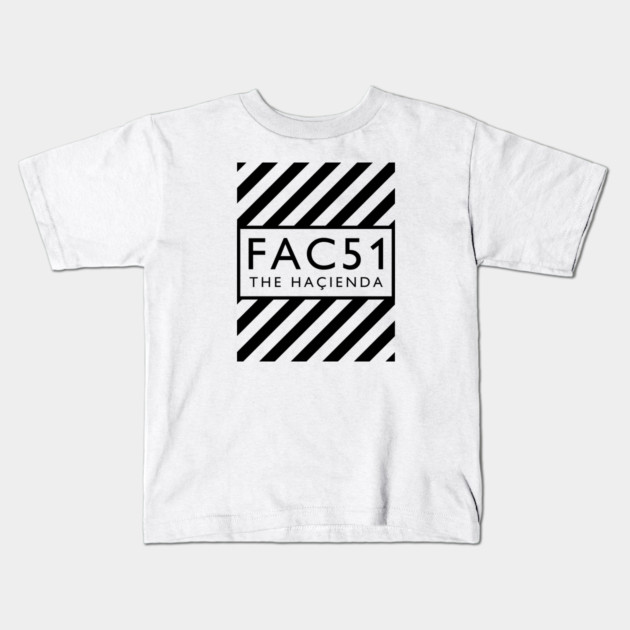 Factory Records Hacienda FAC51 Kids T-Shirt by Timeless Chaos