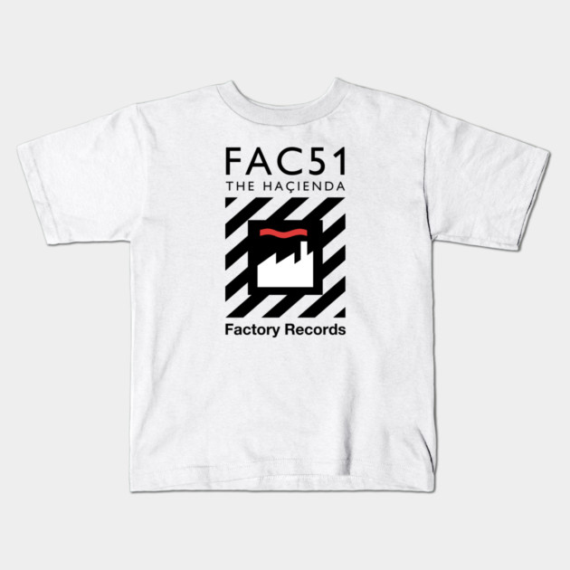 Factory Records Hacienda Design Kids T-Shirt by Timeless Chaos