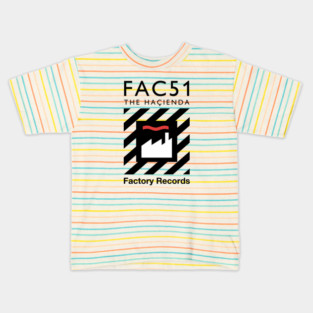 Factory Records Hacienda Design Kids T-Shirt