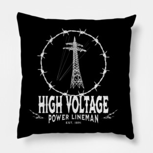 High Voltage Power Lineman Pillow