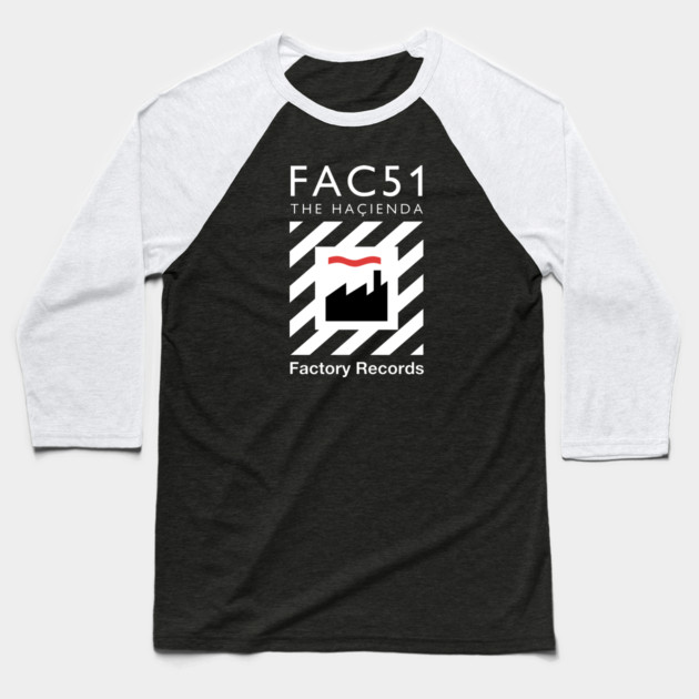 Factory Hacienda Fanart Design Baseball T-Shirt by Timeless Chaos