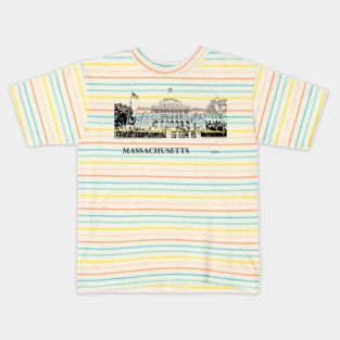 Massachusetts State USA Kids T-Shirt