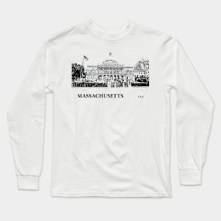 Massachusetts State USA Long Sleeve T-Shirt