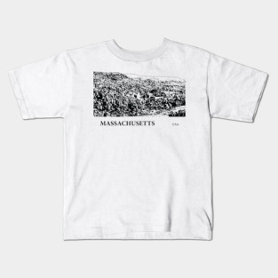 Massachusetts USA Kids T-Shirt