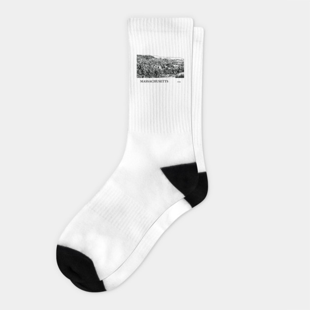 Massachusetts USA Socks by Lakeric