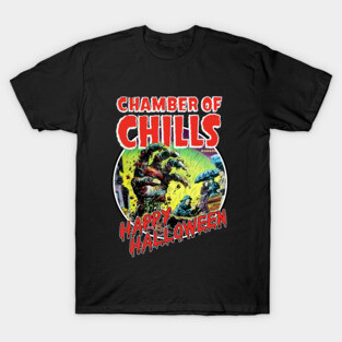 Happy Halloween Chamber of Chills Retro Tee T-Shirt
