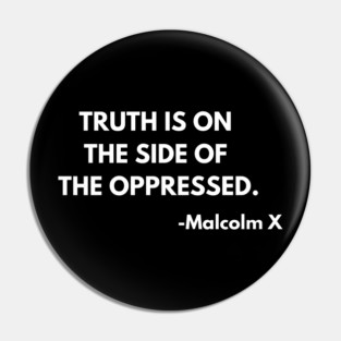 Malcolm X Pin