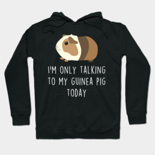 Guinea Pig Talking To Hoodie