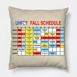 UHF Fall Schedule Pillow