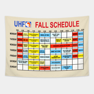 UHF Fall Schedule Tapestry