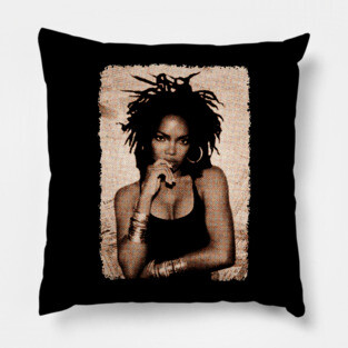 Lauryn Hill 80s 90s // Vintage Distressed Pillow