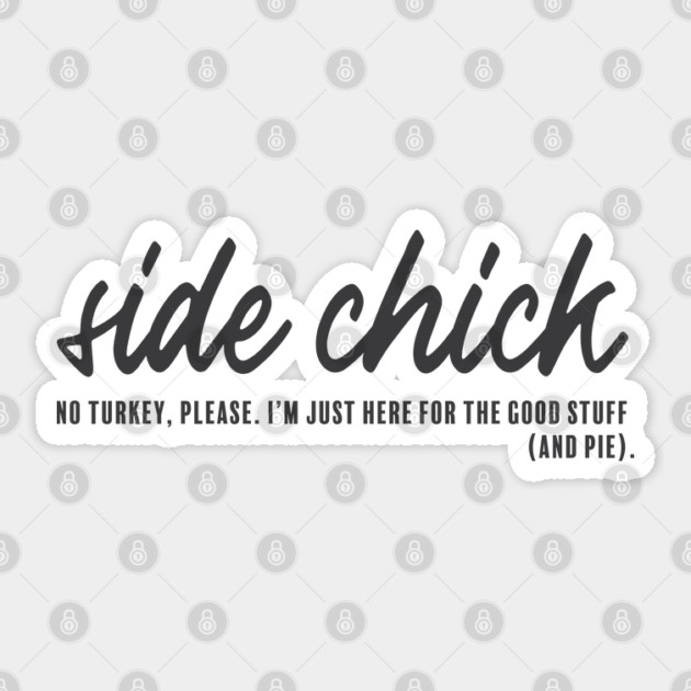 Side Chick Sticker by Camp Happy Hour