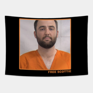 Free Scottie Mugshot Golf Tapestry