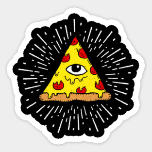 Pizza Illuminati Sticker