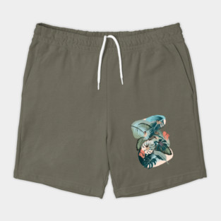 Pugs and Tropical Plants Shorts