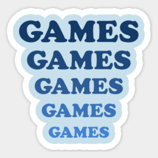 Games Games Games Sticker