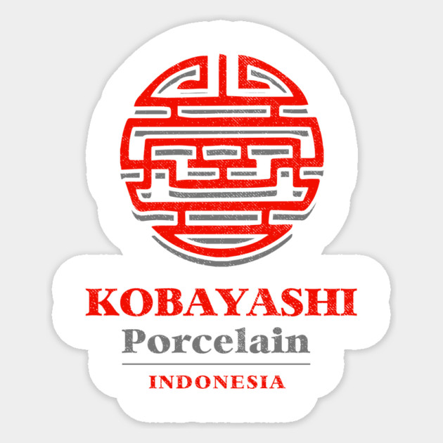 Kobayashi Porcelain Sticker by dumbshirts