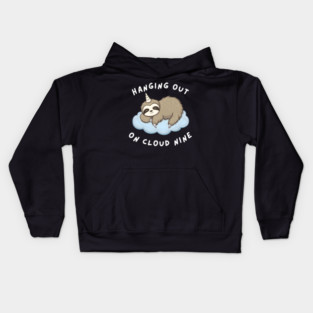 Hanging Out On Cloud Nine Kids Hoodie