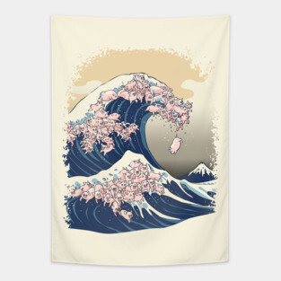 The Great Wave of Pigs Tapestry