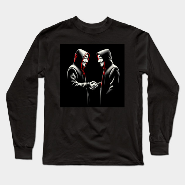 Anonymous Plan Long Sleeve T-Shirt by Hack The Planet