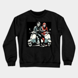 Hackers on Scooters Crewneck Sweatshirt