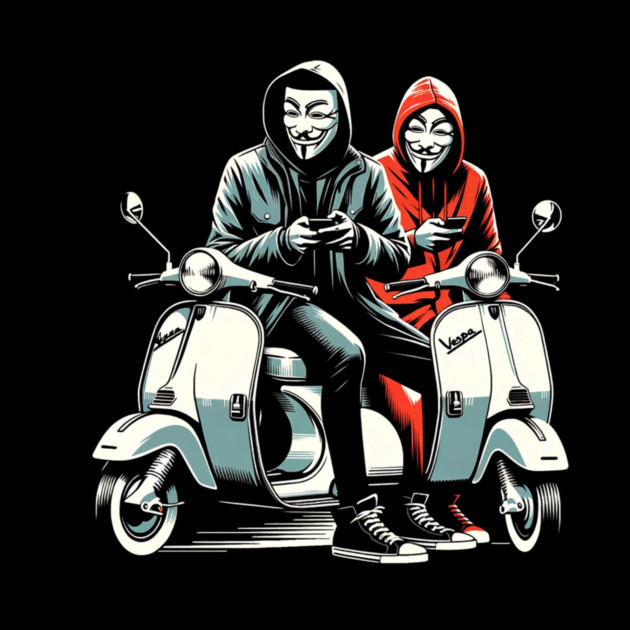 Hackers on Scooters by Hack The Planet