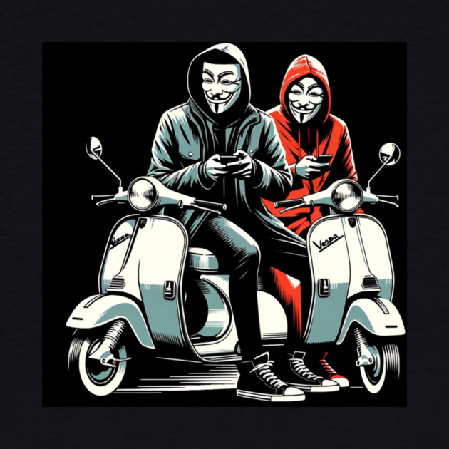 Hackers on Scooters by Hack The Planet