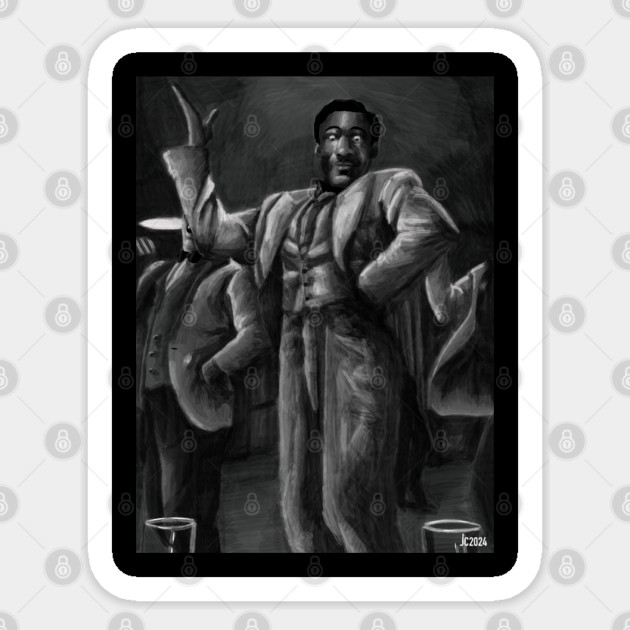 Childish Gambino "Little Foot Big Foot" painting (digital) Sticker by StagArtStudios