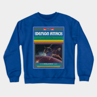 Demon Attack - Imagic - Hydra Cover - The Intellivision 125 Crewneck Sweatshirt