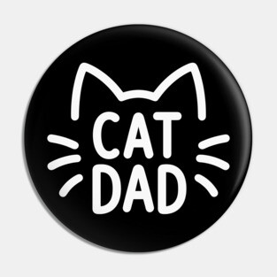 Cat Dad Pin