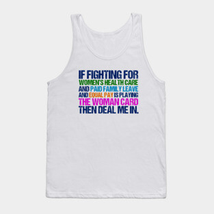 Inspirational Feminist Quote on Equal Rights for Women Tank Top