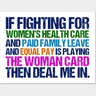 Inspirational Feminist Quote on Equal Rights for Women Posters and Art