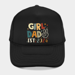 Dad Est 2024 Father and daughter Happy Fathers Day Hat
