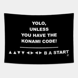 YOLO KONAMI Tapestry
