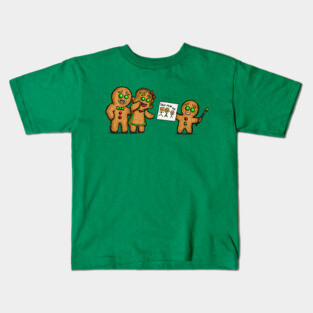 Gingerbread Family Kids T-Shirt