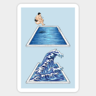 Kanagawa Sumo Splash Sticker