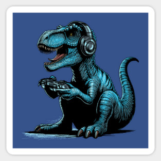 Jurassic Gamer Sticker
