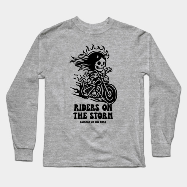 RIDERS ON THE STORM Long Sleeve T-Shirt by artslaves