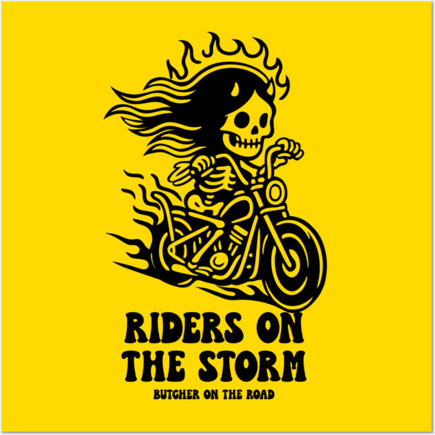 RIDERS ON THE STORM Wall Art by artslaves