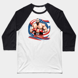 Tyson Fury T-shirt United states Flag edition !!! Baseball T-Shirt