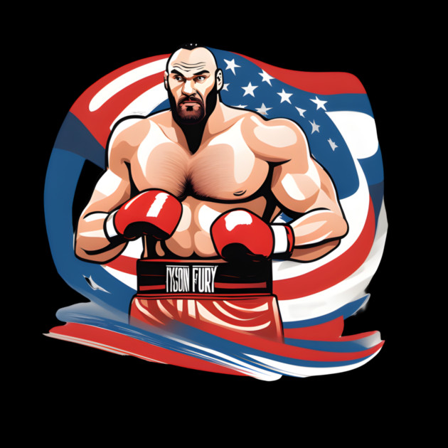 Tyson Fury T-shirt United states Flag edition !!! by Nizar clothing store 