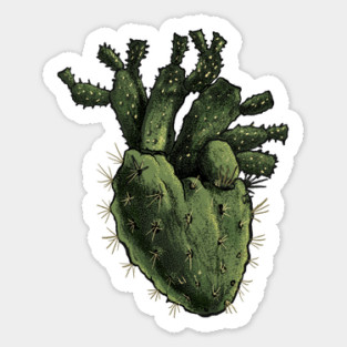 Cactus Heart Sticker