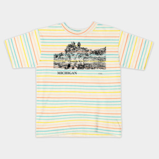 Michigan USA Kids T-Shirt