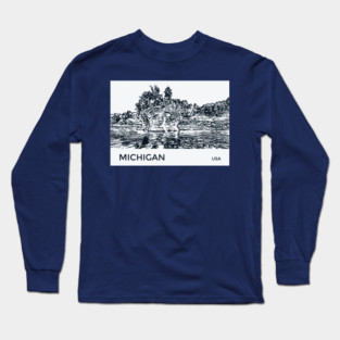 Michigan USA Long Sleeve T-Shirt