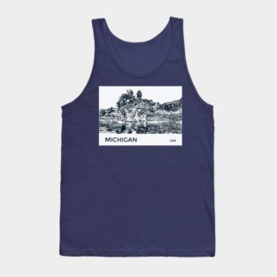 Michigan USA Tank Top
